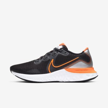 Nike Renew Run - Férfi Túracipő - Fekete/Szürke/Narancssárga